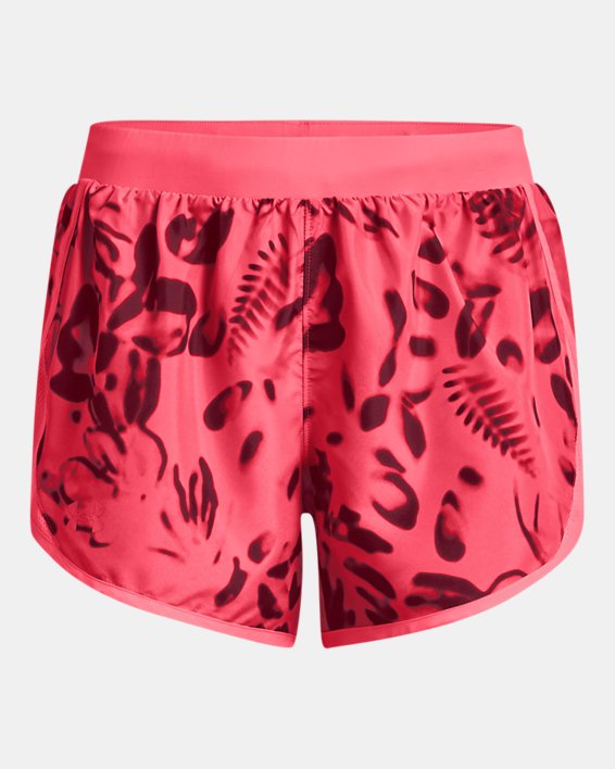 Women's UA Fly-By 2.0 Printed Shorts, Pink, pdpMainDesktop image number 5